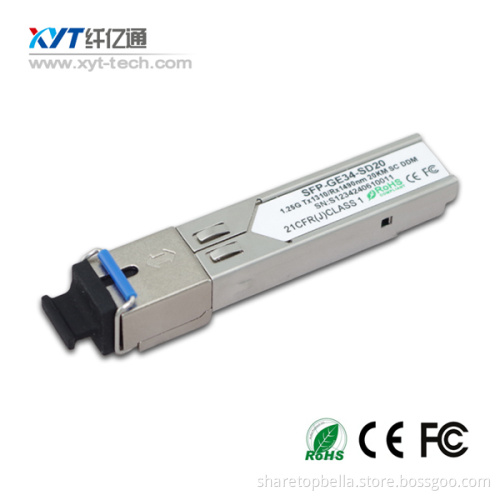 SFP 1.25G 1531.12nm 120km optical transceiver
